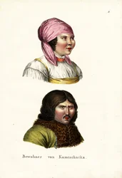 Inhabitants Of Kamchatka Peninsula, Siberia, 1824